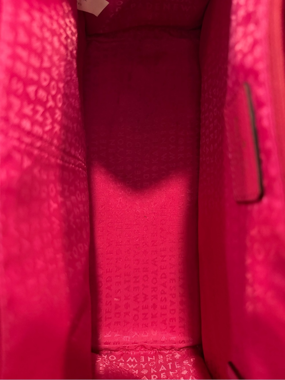 Kate Spade Mulberry Street Lise Ruby Pink Pebbled Leather Satchel Bag w Dust Bag - Picture 9 of 13